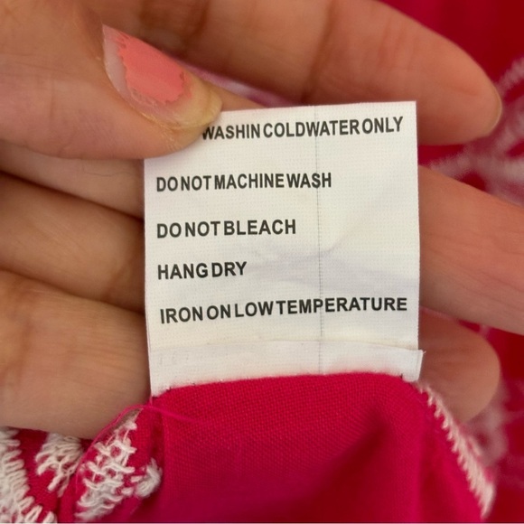 Solitaire Anthropologie Women's Pink Floral Embroidered Scoop Neck Blouse Size L - Picture 8 of 10